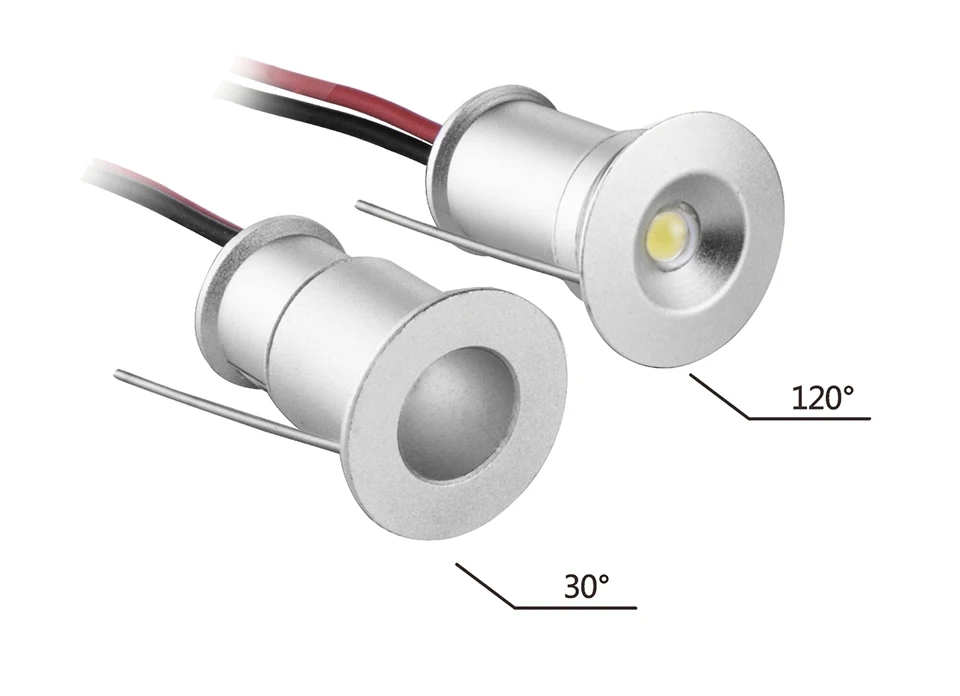 1 Вт DC12V Epistar Светодиодный светильник с чипами, встраиваемый вниз, панель, светильник IP65, водонепроницаемый, для ванной, торгового центра, заднего двора, лампа