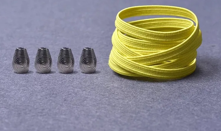 Lemon yellow 1 пара шнурки без завязок упругие стильный с металическим наконечником на носке, плоские шнурки обуви простая женская обувь для отдыха спортивные туфли со шнурками безопасности быстрая обувь без застежки на шнуровке - Цвет: Lemon yellow