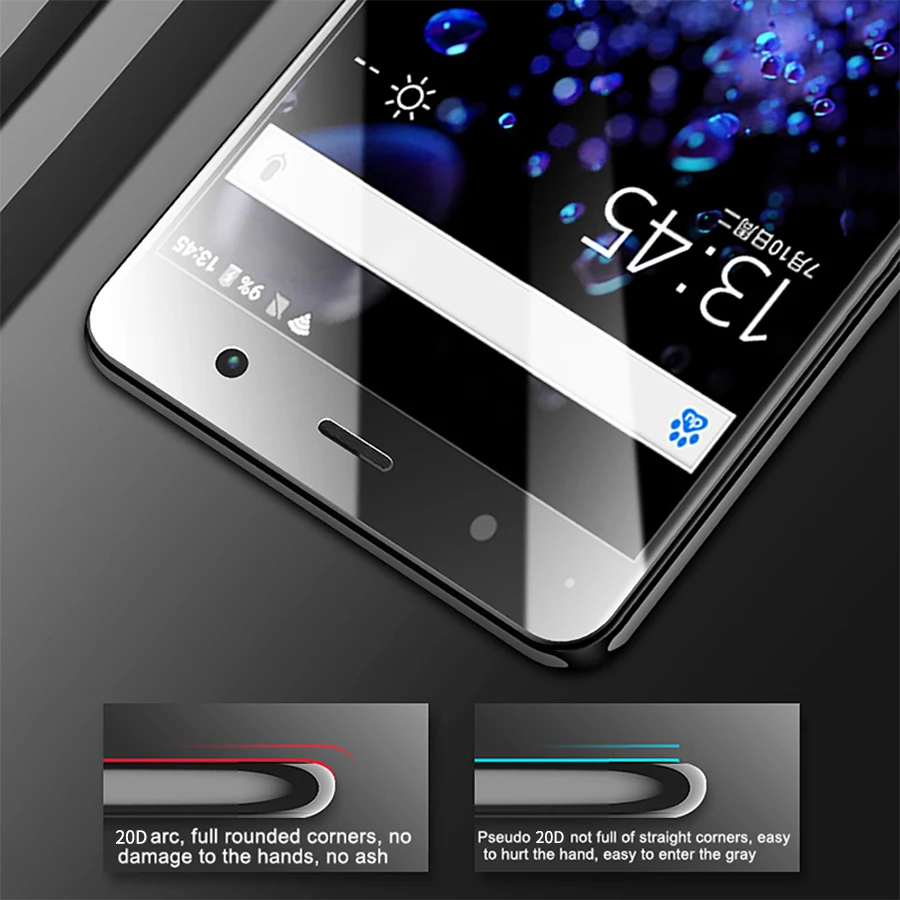 Изогнутое закаленное стекло 20D для Sony Xperia XA XA1 XA2 Ultra X Compact XP XZ3 XZ4 XZ2 XZS изогнутая