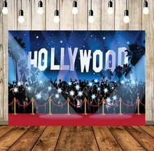 

Hollywood Red Carpet Backdrop Movie Night Stage Background Event Party Premiere Banner Photo Props Kid Adult Artistic Portrait