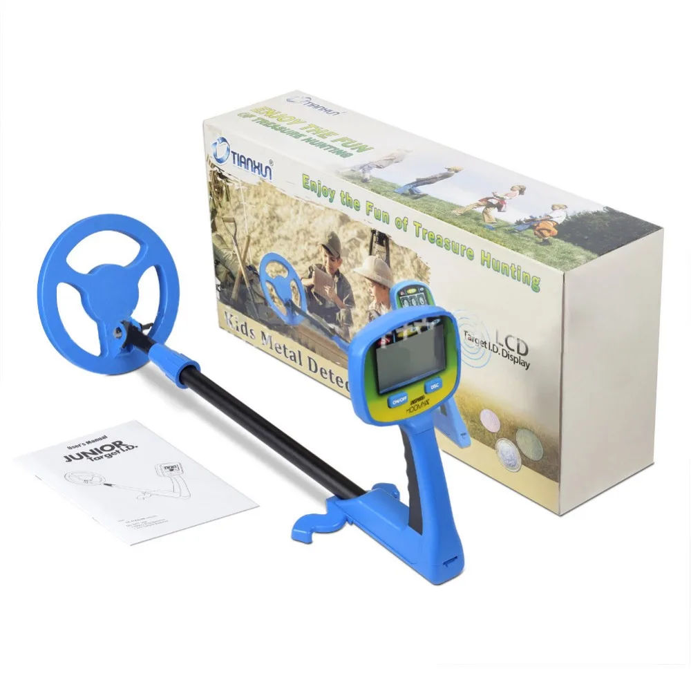 Adjustable Multi-use Metal Detector for Kids Handheld Waterproof Scanner Metal Finder for Beginner Junior Hunter Seeking Tool