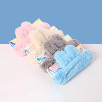 

High Quality Pen Box Cute Plush Pencil Case Kawaii Laser Pencil Bag For Girls Gifts School Office Stationery Supplies