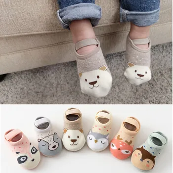 

Baby Socks With Anti Slip Belt Elastic Cute Cartoon 3D Print Animal Floor Socks For Girls Boys Infants Newborn 0-3Y Wholesale