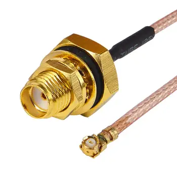 

100 Pcs U.fl/IPEX Cable Mini PCI to SMA Female Low Loss Coaxial Cable for Wireless Routers Mini PCIe Cards Extension Cable