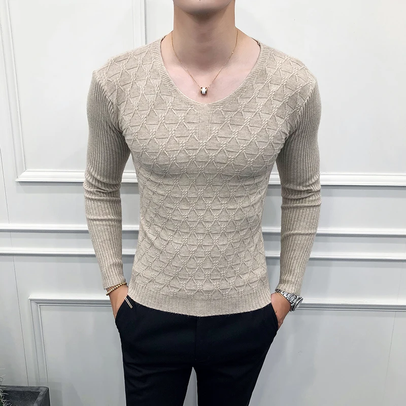 v neck sweater with t shirt