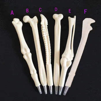 

6 Pcs Bone Shape Ballpoint Pens Novelty Cartoon Ballpen Writing Point 0.7mm Kawaii Funny Stationery Office School Supplies