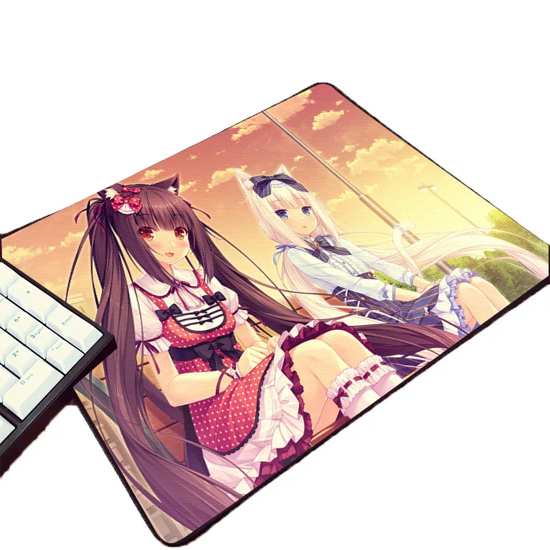 Для любителей аниме креативный Diy Chocola Nekopara коврик для мыши ACG игровой ПК компьютерный Galgame геймер Настольный коврик для мыши - Цвет: 250X290X2MM