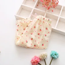 Новые стильные летние противомоскитные штаны для маленьких девочек летняя одежда для девочек тонкие брюки-Капри верхняя одежда свободные штаны для малышей 1-Yea