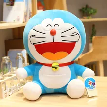 Peluche dessin animé Doraemon, poupée chat mignon, oreiller en peluche doux pour bébés filles, cadeaux de haute qualité, 23 48cm