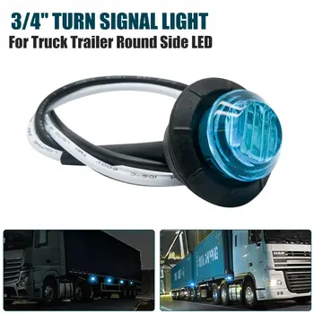 

1 pair LED Boat Truck Caravan Turn Signal Blinker Indicator Light Marker Lamp 12V Blue Universal for Pickups Trailer SUV Boat