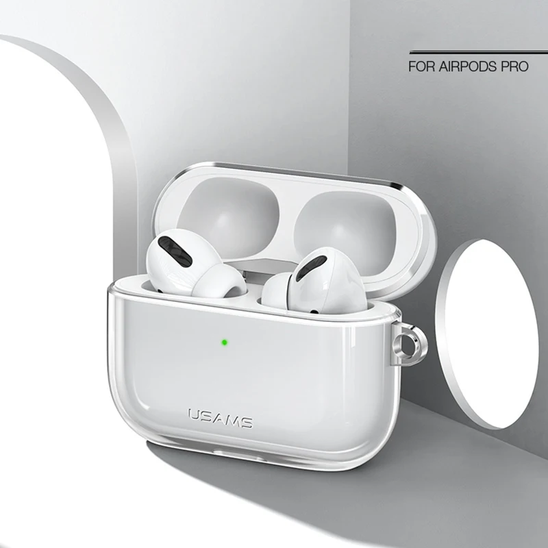 Прозрачный чехол для AirPods Pro, чехол, TPU, мягкий чехол, Bluetooth наушники, защитные наушники, чехол для AirPods, аксессуары
