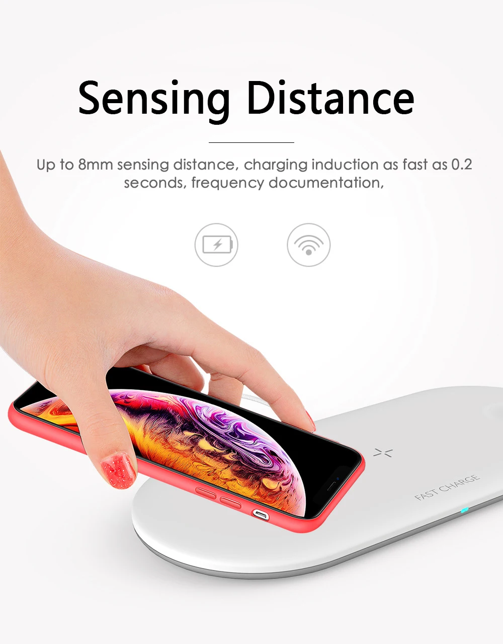 Портативная 3 в 110 Вт Беспроводная зарядная станция Подставка для IPhone Apple Watch Airpods Быстрая зарядка док-станция Подставка держатель для телефона