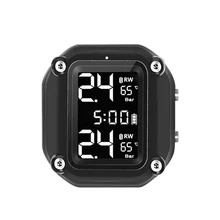 Motorcycle TPMS Tire-Temperature Tire-Pressure-Monitoring-System Solar 2x-Sensors And