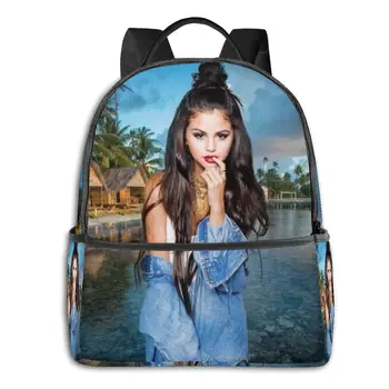 

Selena Gomez 3D Print Student School High Quality Backpack Popular Boys Woman School Book Bags