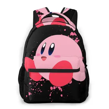 

Kirby - Super Smash Bros New Pattern knapsack Pacman Teens Books Backpack
