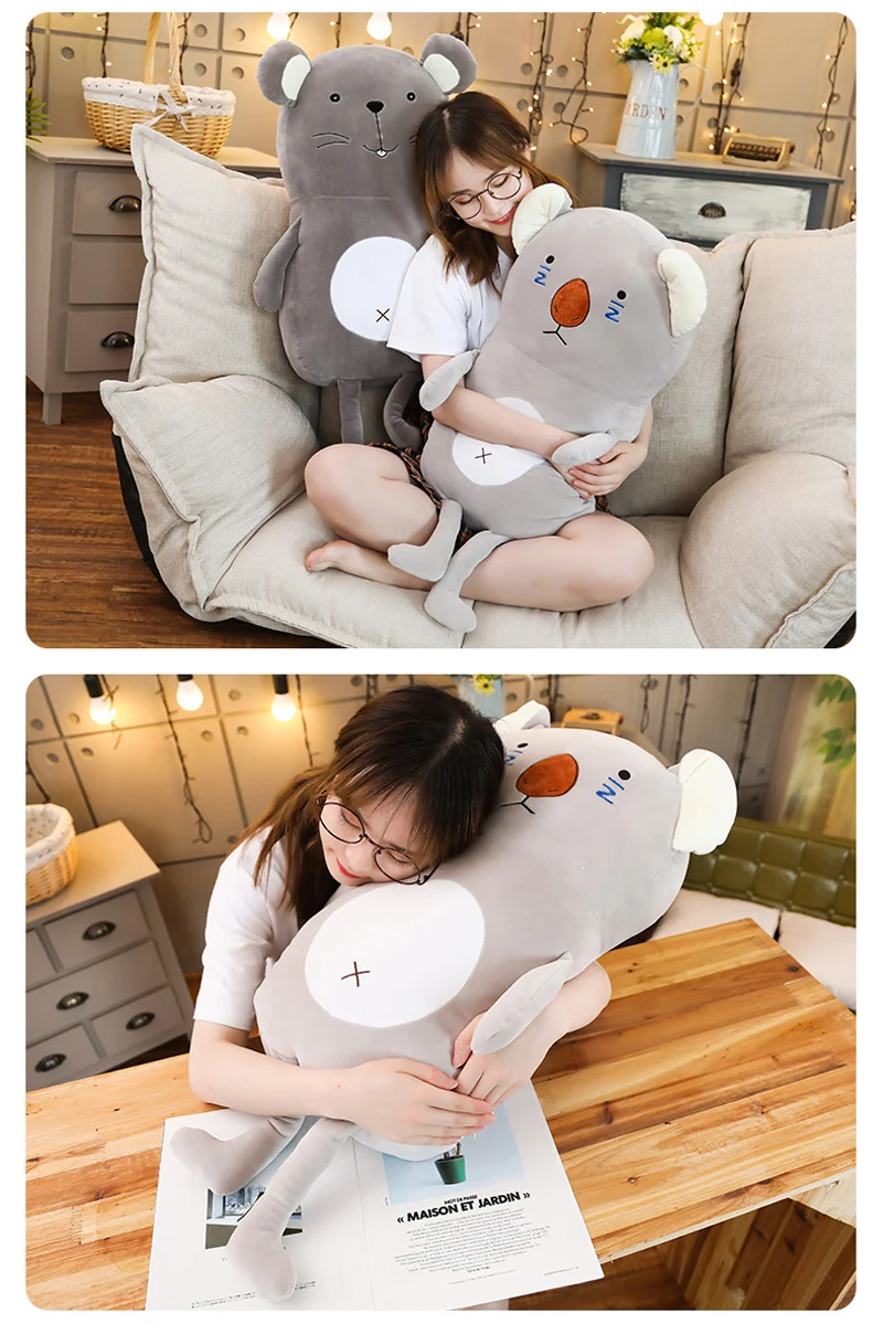 Kawaii Медведь кошка коала мышь мягкая подушка прекрасный мультфильм Подушка Кукла чтение Подушка подарки на день рождения для детей подруги