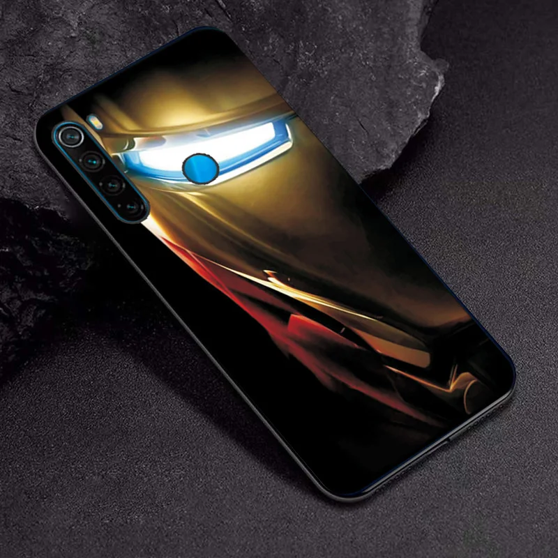 Для Xiaomi Redmi Note 8T чехол «Железный человек» Мстители черный ТПУ для Xiaomi Redmi Note 8 Pro силиконовый чехол Redmi 8 чехол s Redmi Note 8 - Цвет: TPUBLK631