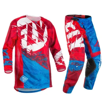 

Fly Fish Motocross MX Racing Suit Combos Moto Red Blue Men Pants & Jersey Riding Combos Moto Off-road Dirt Bike ATV MTB Gear Set