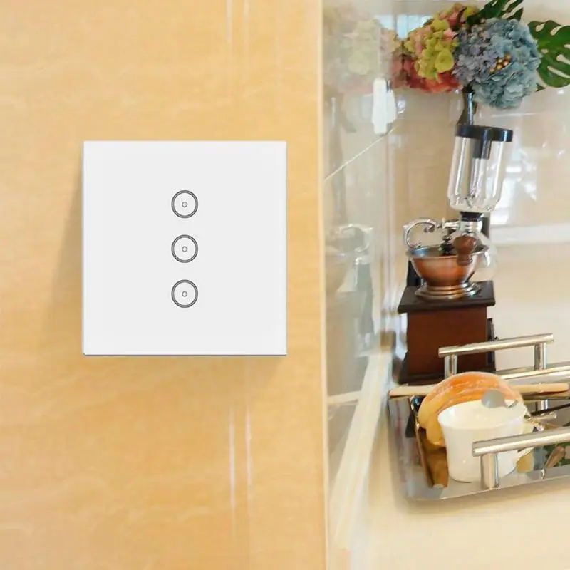 

AC110-240V 50/60Hz Mobile App Remote Control Intelligent Manual Mobile Phone app Control Intelligent linkage Timing Touch Switch