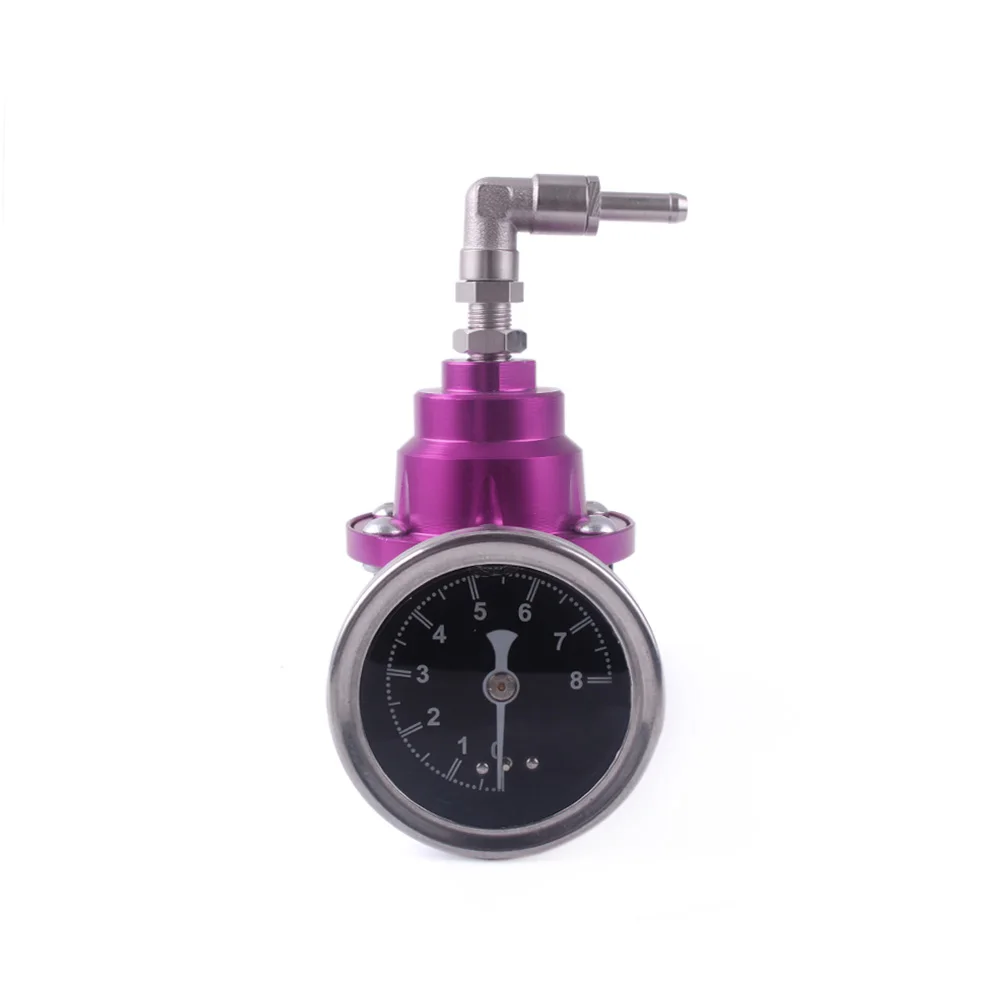 purple Универсальный Регулируемый регулятор давления топлива AN6 1/8NPT tomei тип с оригинальным манометром и инструкциями алюминиевый RS-FRG003 - Цвет: purple