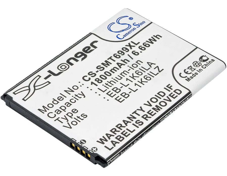 Обновление Cameron Sino для T-Mobile Galaxy Stratosphere 2, Galaxy Stratosphere II, Galaxy Stratosphere II 4G 1800 мАч/6.66Wh