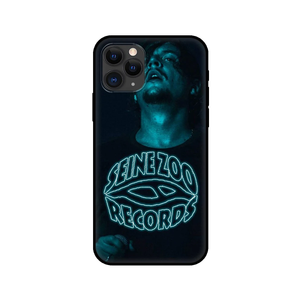 Black tpu case for iphone 5 5s se 2020 6 6s 7 8 plus x 10 XR XS 11 12 mini pro MAX back cover nekfeu rapper