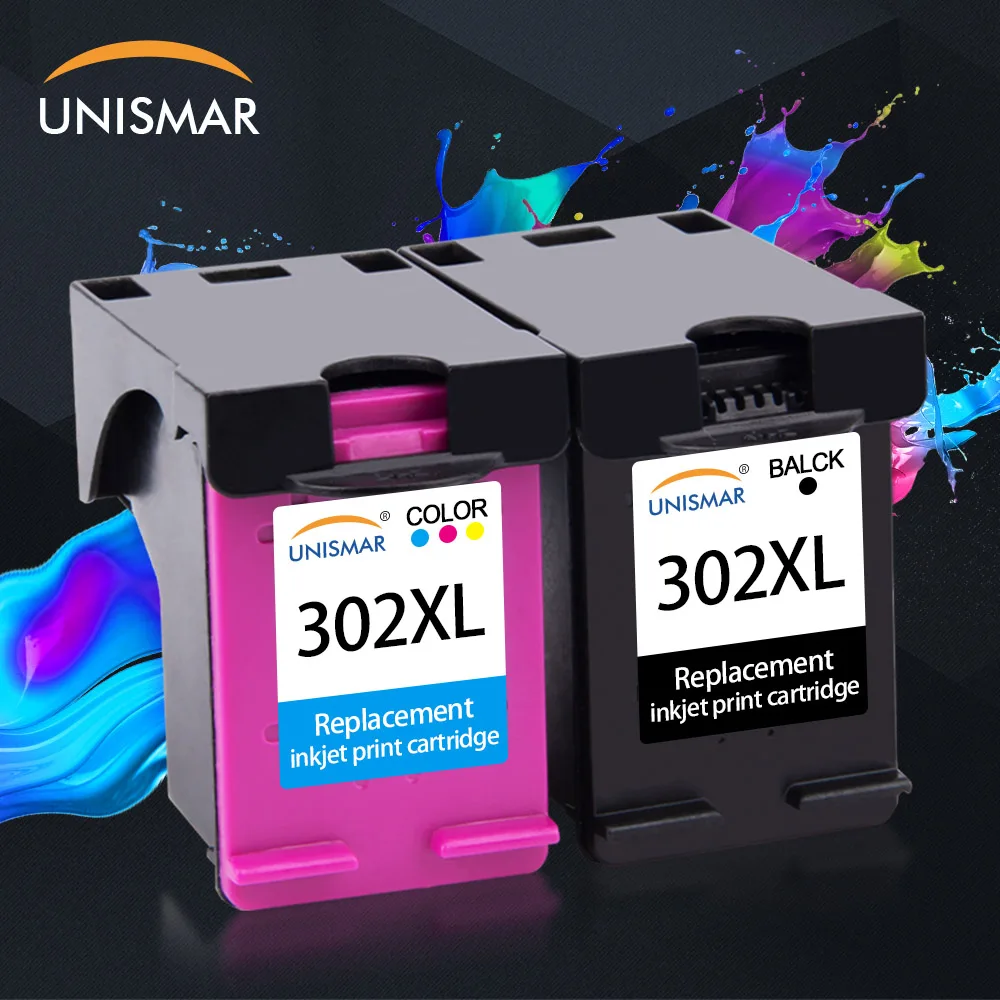 

Unismar Compatible 302XL Ink Cartridge for HP 302 XL HP302 Deskjet 2130 1110 1111 1112 2131 3630 3632 Officejet 3830 3834 4650