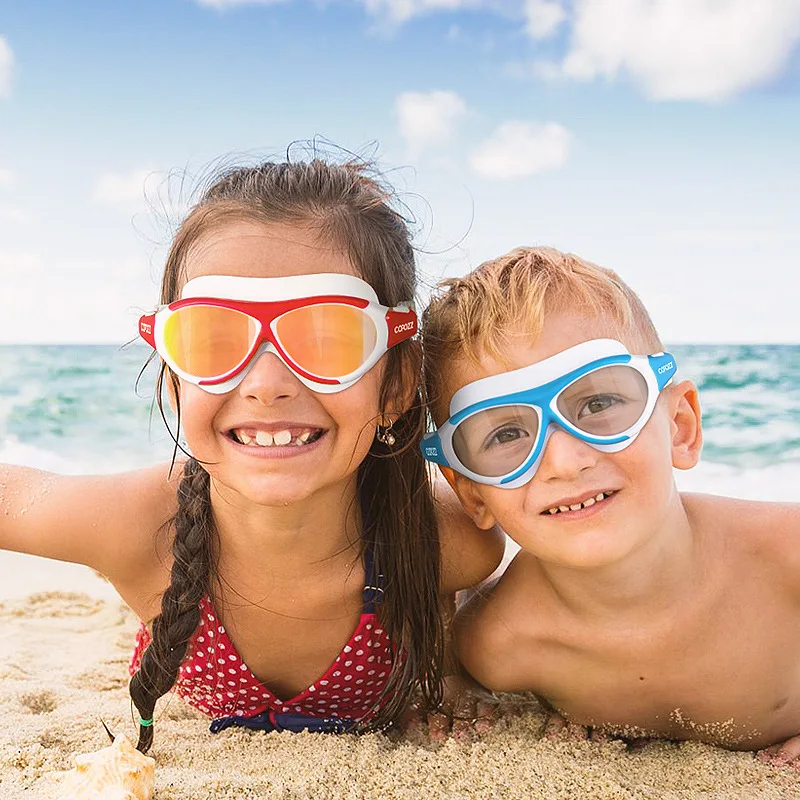 

CHILDREN'S Swimming Goggles Big Box BOY'S Girls Profession Waterproof Anti-fog High-definition Swimming Diving Glasses Mirror Eq