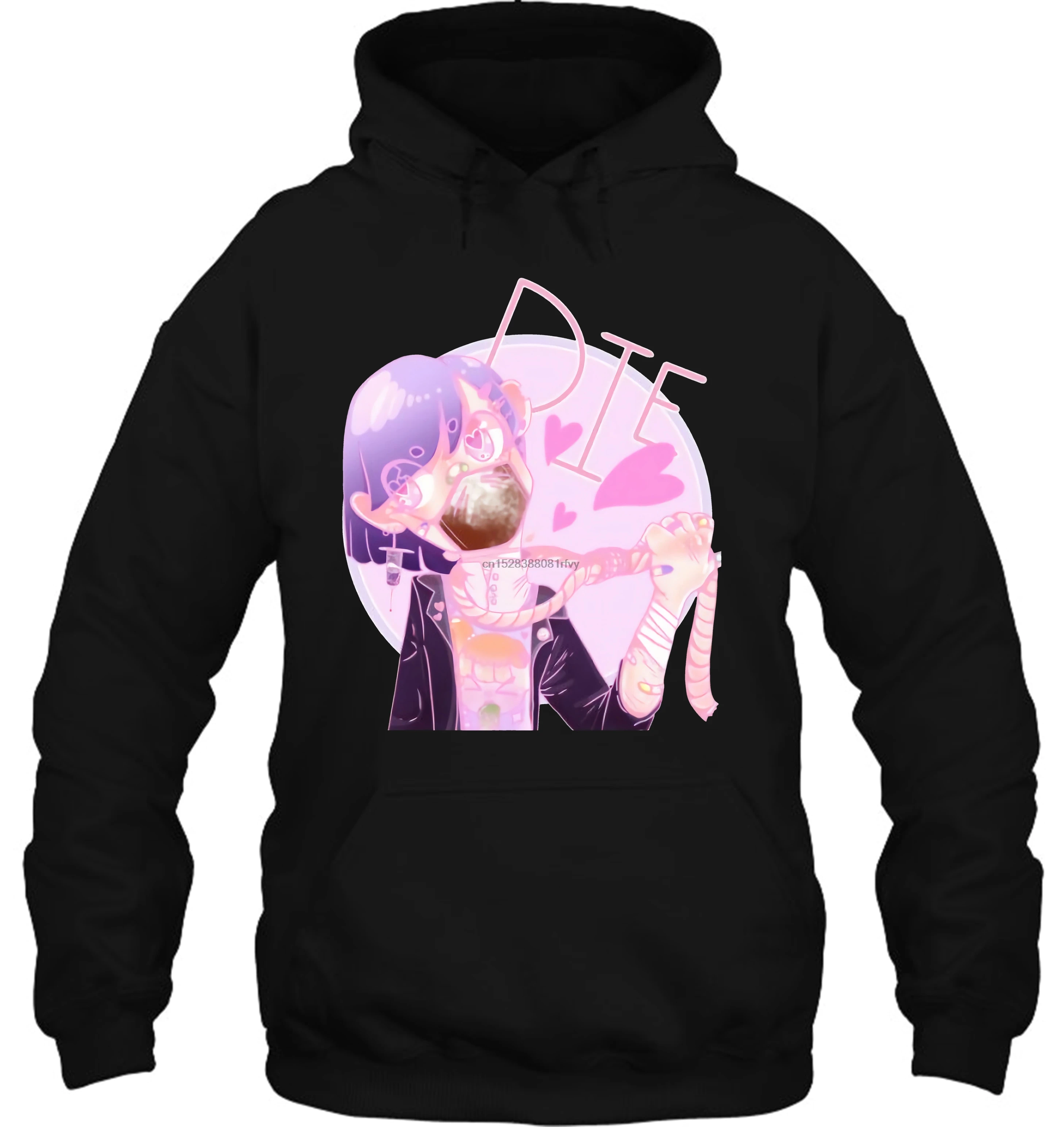Мужская толстовка Yami Kawaii С мультипликационным принтом, Классическая мужская толстовка большого размера, забавная женская уличная одежда