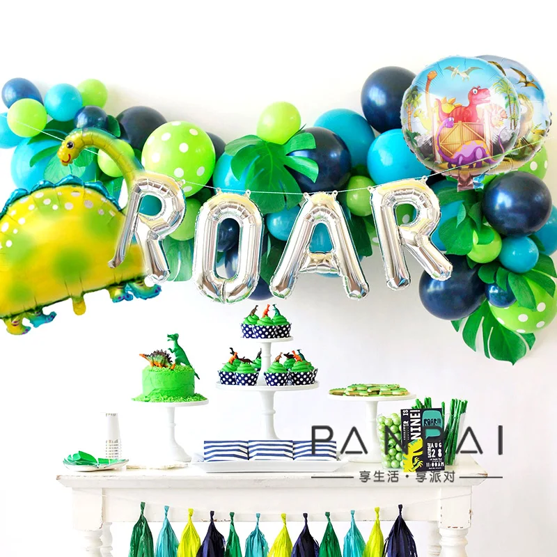 Воздушный шар из фольги в виде динозавра для мальчиков воздушные шарики животных