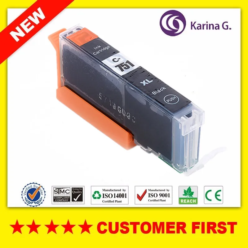 Совместим с Canon PGI750 CLI751 чернильный картридж для принтера Canon принтерам PIXMA MG6370 MG7170 MG7570 IP8770 и т. Д