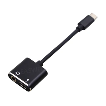 

2 in 1 USB Type C to 3.5mm Charger Headphone Aux Audio C for Coolpad Cool S1 Gionee W909 Google Pixel 3 3 XL Huawei Honor 10 9