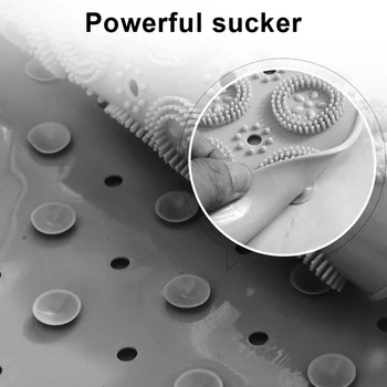 

Round Bathroom Non-Slip Mat Shower Mat PVC Washable Shower Massage Foot Pad for Kids Adults Elderly Bathroom XH8Z