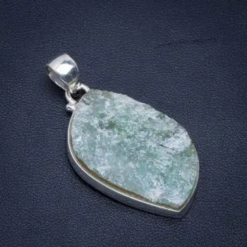 

Natural Snakeskin Quartz Handmade Unique 925 Sterling Silver Pendant 1.75" B3134