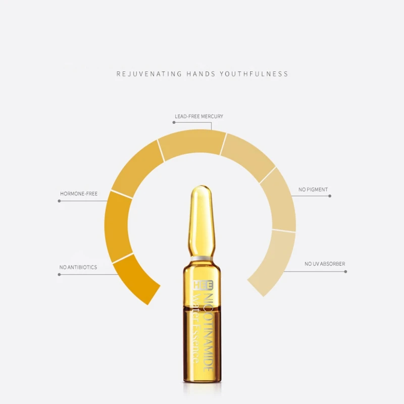 7 шт./кор. никотинамид концентрат эссенция жидкая увлажняющий и укрепляющий кожу гладкой против мимических морщин анти-морщинки анти-старения Сыворотки