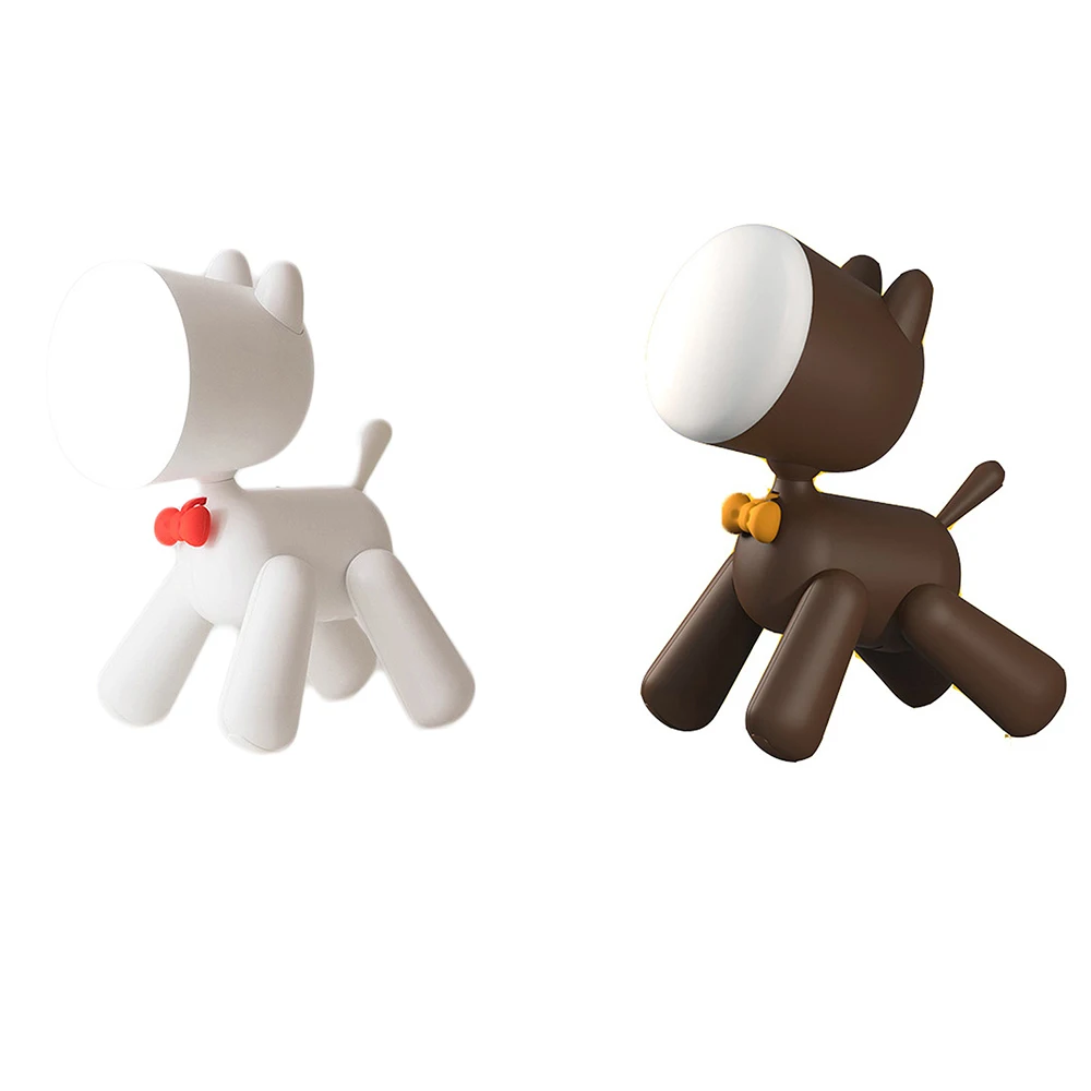 Креативный олень собака форма USB ночник умная лампа для чтения подарок настольная украшение для комнаты Новинка милое настольное освещение