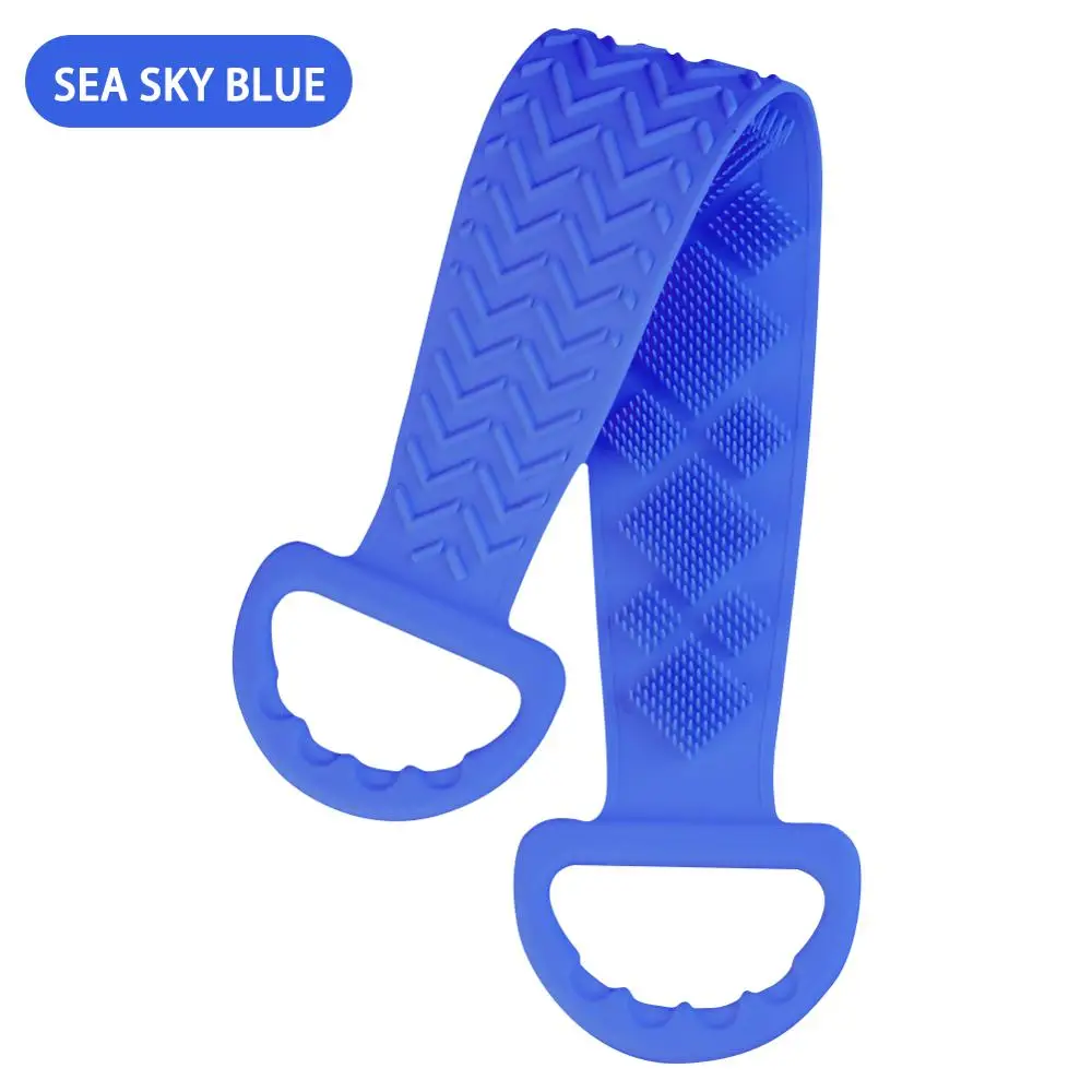 

65CM Shower Brushes Skin Scrubber Magic Silicone Bath Brushes Flexible Towel Rubbing Back Mud Peeling Body Wash Massage Brush