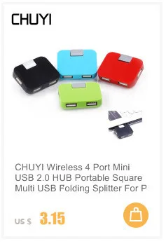 USB chyi концентратор 3,0 4 порта Высокоскоростной сплиттер мини портативный светодиодный переключатель ВКЛ-ВЫКЛ адаптер ПК Компьютерные аксессуары для ноутбука Настольный