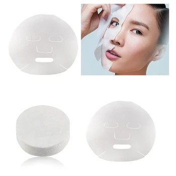 

High Quality 100pcs Cotton Facial Face Mask Sheet Paper DIY Soft Breathable Non-toxic Skin Care