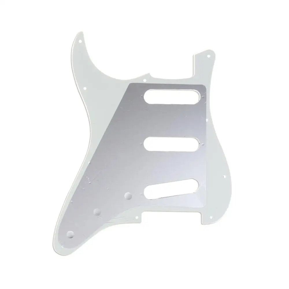 Musiclily Pro 11-Hole 62 Винтажный стиль SSS Strat гитара Накладка для американского Stratocaster 62, 3 слоя пергамента