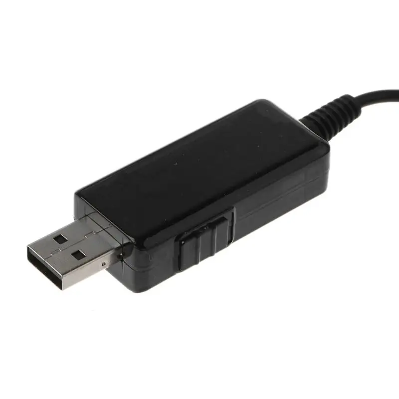 USB DC 5 В до 9 в 12 В 2,1x5,5 мм 3,5x1,35 мм Мужской повышающий Кабель-адаптер с вольтметром для маршрутизатора Светодиодная лента D08A