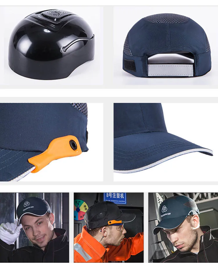 Safety Bump Cap Head Protection Cap Lightweight and Breathable Hard Hat Anti-impact Helmets Men Women Driver Sunscreen Hats (4)
