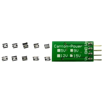 

50 Pcs/Box 10 Models Micro-USB Connector & 1 Pcs 3V 3.3V 3.7V 4.5V to 5V DC Converter PWM Voltage Transformation Module