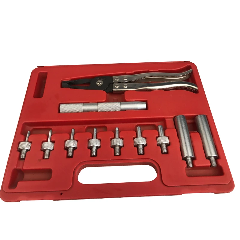 

11pcs Valve Oil Seal Disassembly Assembly Set Replacement Tool Auto Repair Extraction Pliers Clamp Assembly Hardware Tool