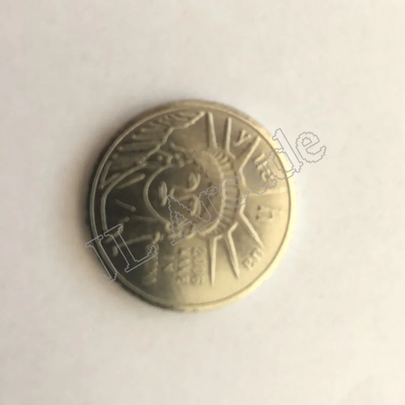 100 шт аркадная игра Жетоны для монет 25*1,85 мм из нержавеющей стали Жетоны для аркадной игры MAME развлекательный автомат шкаф - Цвет: Цвет: желтый