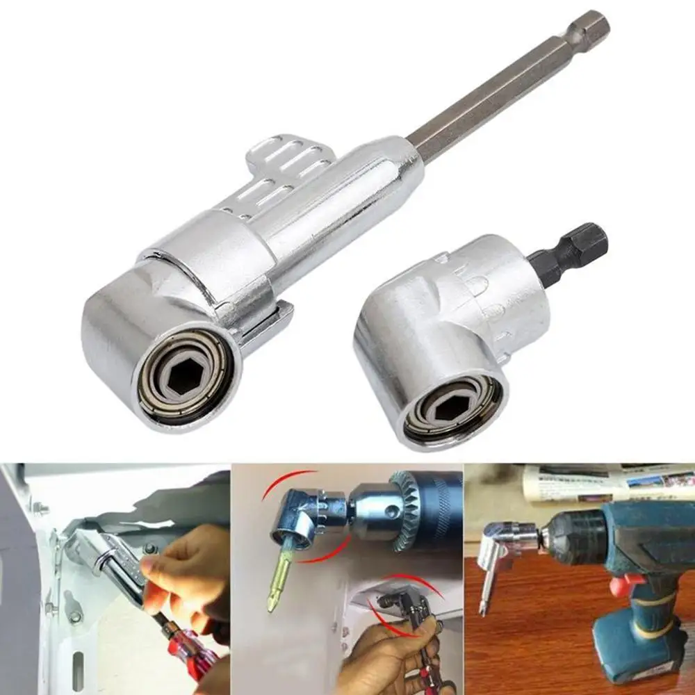 

High Quality 105 Degrees 1/4" Extension Hex Drill Bit Adjustable Hex Bit Angle Driver Screwdriver Socket Holder Adaptor Tools