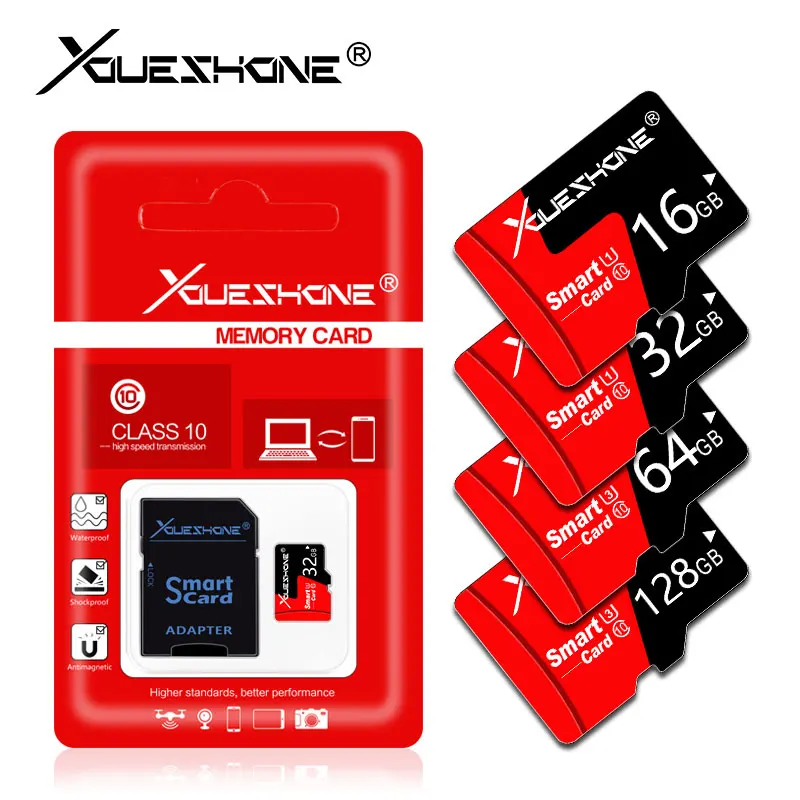 Красная карта памяти, Micro SD карта, 256 ГБ, 128 ГБ, 64 ГБ, 32 ГБ, 16 ГБ, 8 ГБ, Microsd карта, класс 10, U1, U3, TF, SD карта, мини флеш-карты для телефона