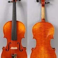 Скрипка 4/4 ручная работа Страдивари Advance пламя Кленовая ель с футляром лук#3159