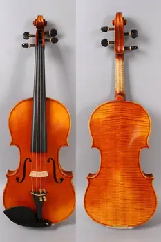 

Violin 4/4 Hand made Stradivari Advance Flame Maple Spruce With Case Bow #3159