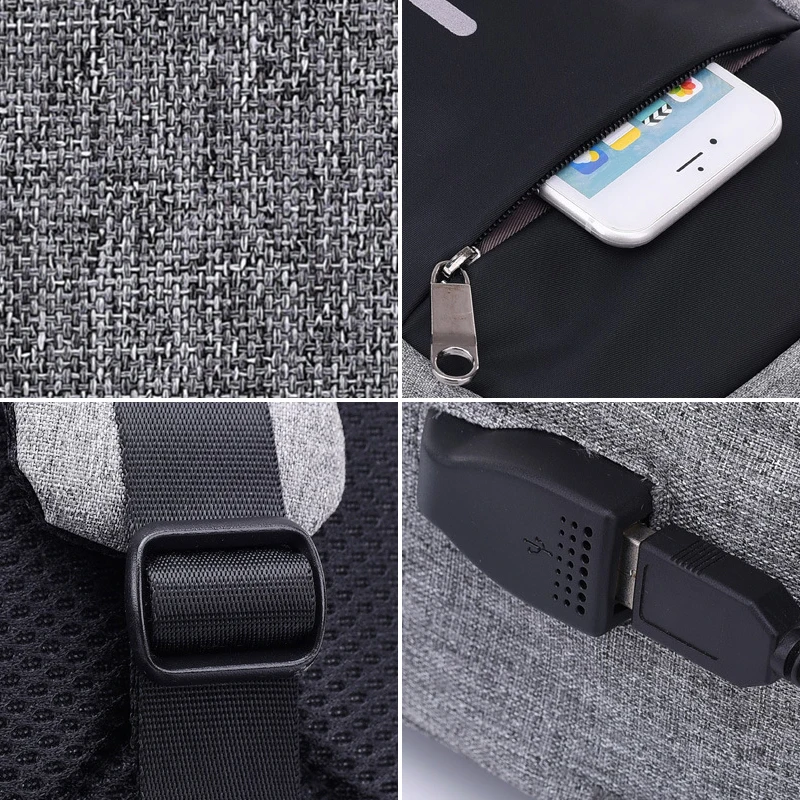Хит, USB зарядка, сумки через плечо для мужчин, женщин, защита от взлома, мужской, на молнии, бизнес, нагрудная сумка, защита от кражи